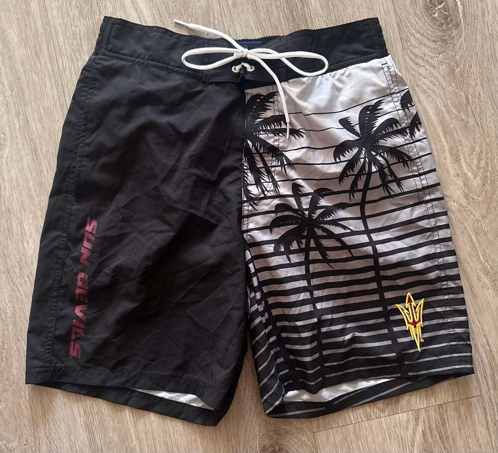 Arizona State Sun Devils G-III Sports by Carl Banks Palm Tree Graphic Swim Trunk